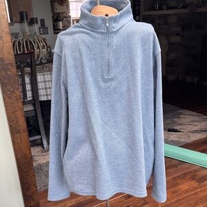 Men's Blue Half-Zip Sweater